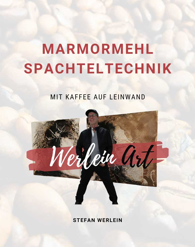 Buch Marmormehl Kaffee Buchcover Spachteltechnik mit Marmormehl und Kaffee von Stefan Werlein
